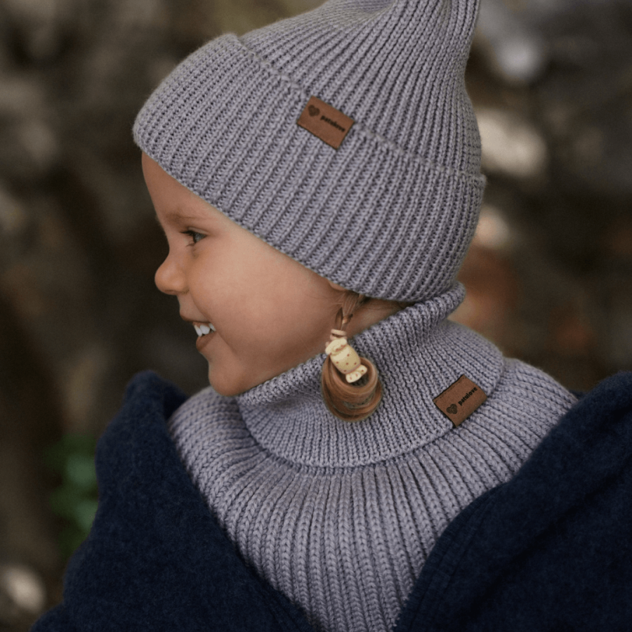 Komin z golfem merino WINTER GREY / Patulove