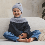 Komin z golfem merino WINTER GREY / Patulove