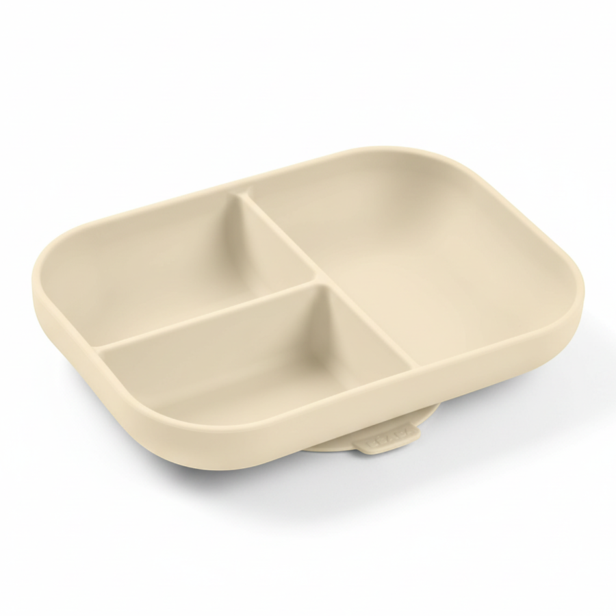 Silikonowy trójdzielny talerz z przyssawką Clay / Beaba