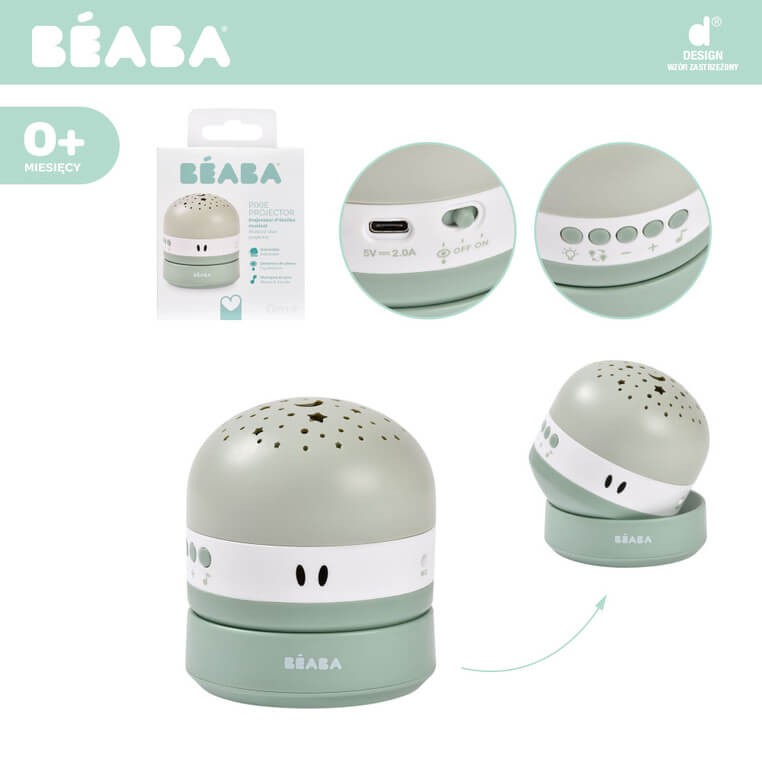 Projektor gwiazd z pozytywką i czujnikiem płaczu / Beaba