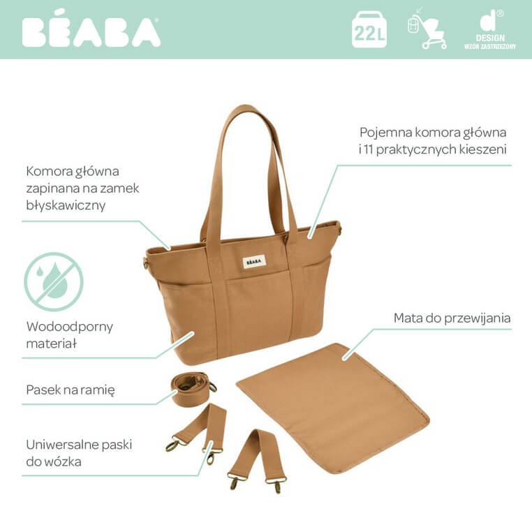 Torba dla mamy Madrid Ochre / Beaba