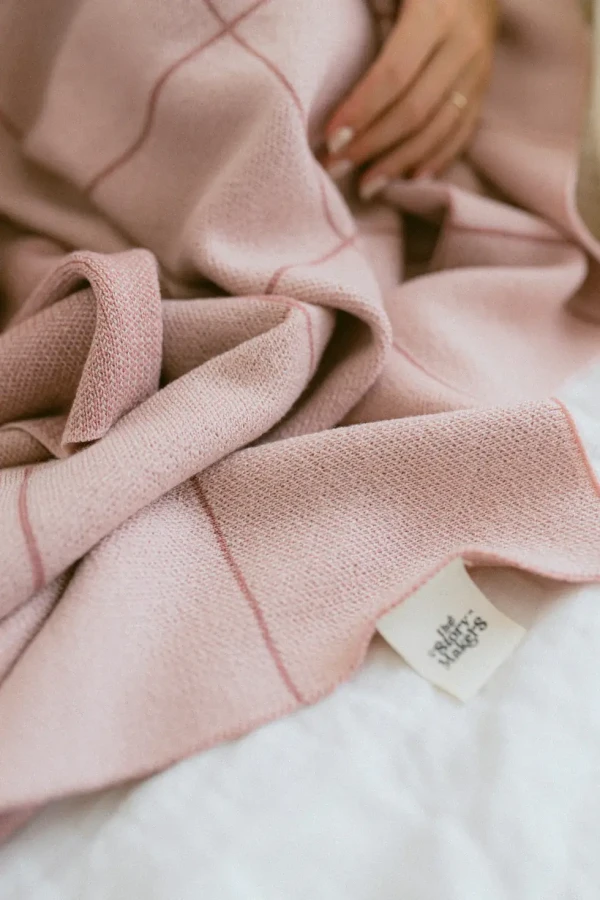 Koc merino - różowy / The Story Makers
