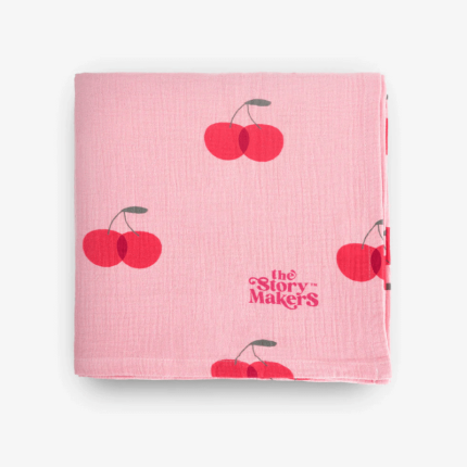 Otulacz muślinowy - dwie wiśnie / The Story Makers