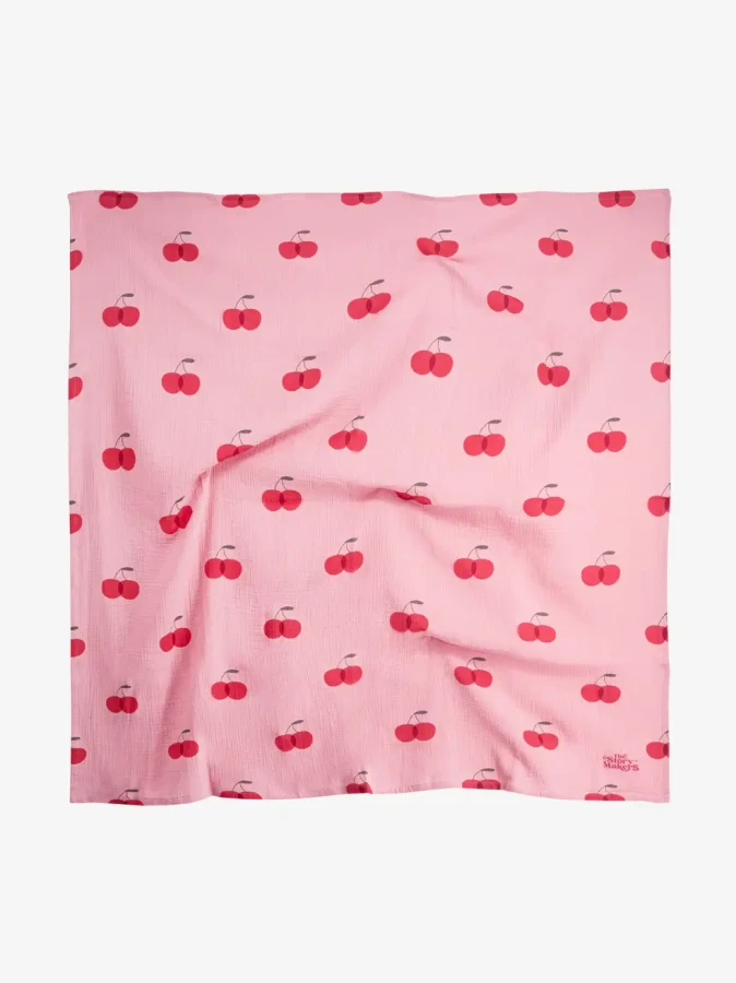 Otulacz muślinowy - dwie wiśnie / The Story Makers