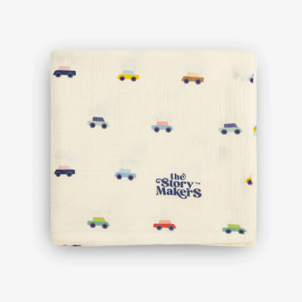 Otulacz muślinowy - pierwsze auto / The Story Makers