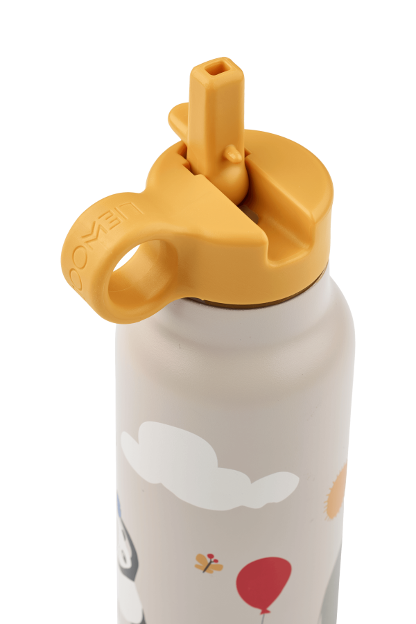 Butelka na wodę Falk, 350 ml - around the world, sandy / Liewood