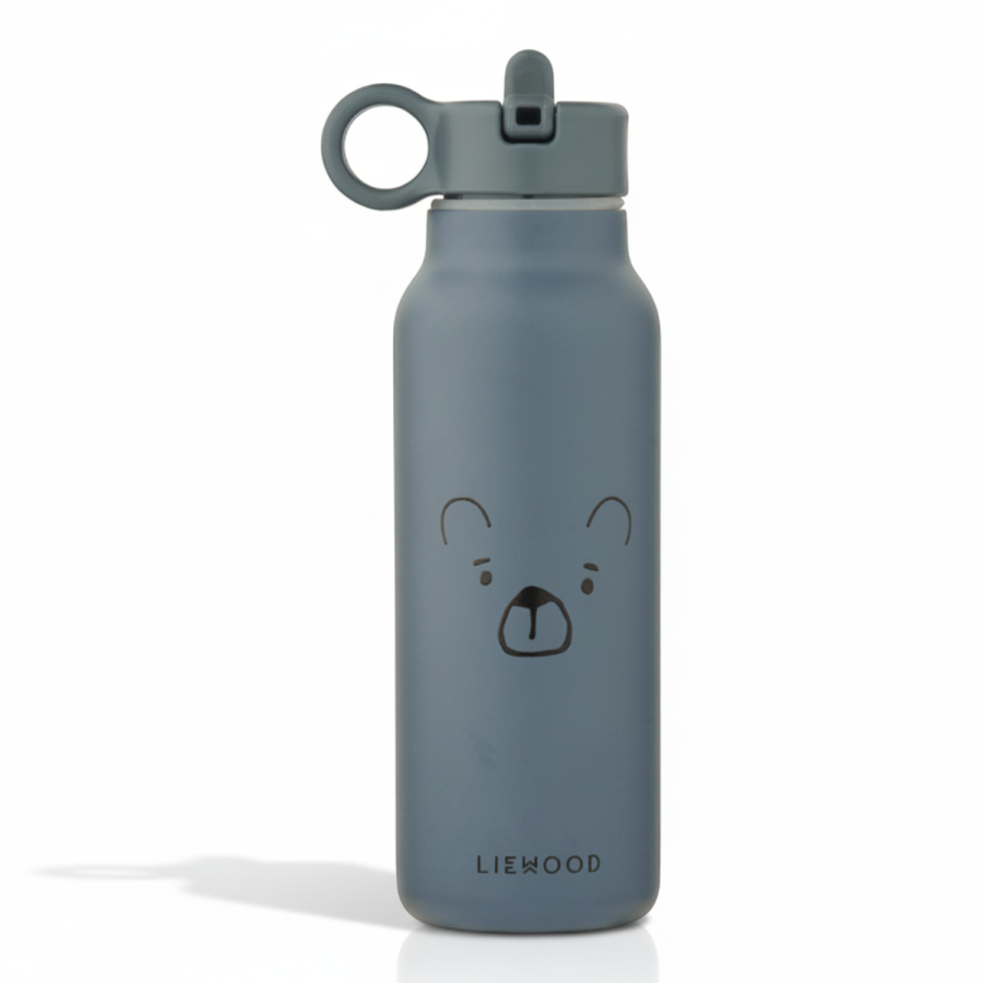 Butelka na wodę Falk, 350 ml - Mr bear, whale blue / Liewood