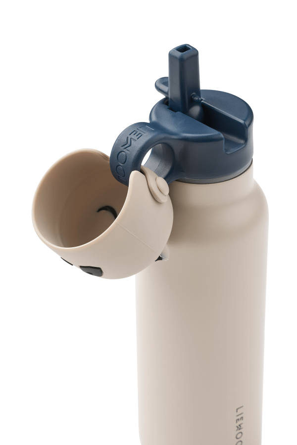 Butelka na wodę Falk Panda 350 ml - sand / Liewood