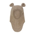Kominiarka 100% wełny merino z uszkami misia - Savannah Melange / HUTTEliHUT
