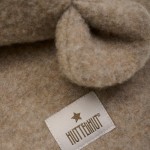 Kominiarka 100% wełny merino z uszkami misia - Savannah Melange / HUTTEliHUT