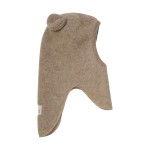 Kominiarka 100% wełny merino z uszkami misia - Savannah Melange / HUTTEliHUT