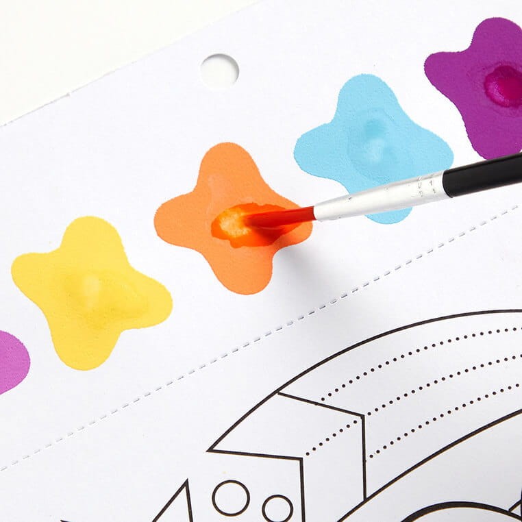 Kolorowanka akwarelowa z pędzelkiem Sen jednorożca 5+ / Mudpuppy