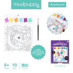 Kolorowanka akwarelowa z pędzelkiem Sen jednorożca 5+ / Mudpuppy