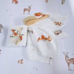 Zestaw 5 chusteczek bambusowych WOODLAND / Layette
