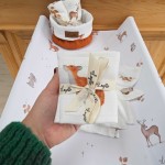 Zestaw 5 chusteczek bambusowych WOODLAND / Layette