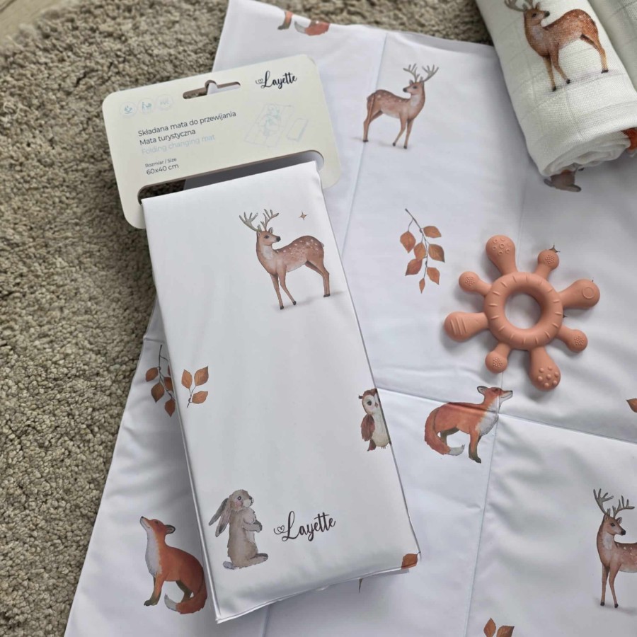 Składana mata do przewijania WOODLAND / Layette