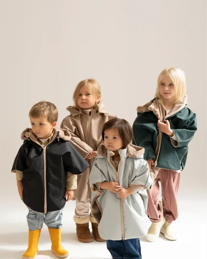 Ponczo samochodowe Beżowe 3-6 lat / piapimo