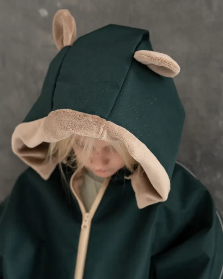 Ponczo samochodowe Zielone 3-6 lat / piapimo