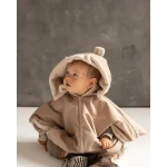 Ponczo samochodowe Merino Beżowe 1-3 lat / piapimo