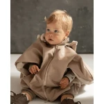 Ponczo samochodowe Merino Beżowe 1-3 lat / piapimo