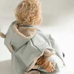 Ponczo samochodowe Merino Szałwiowe 1-3 lat / piapimo