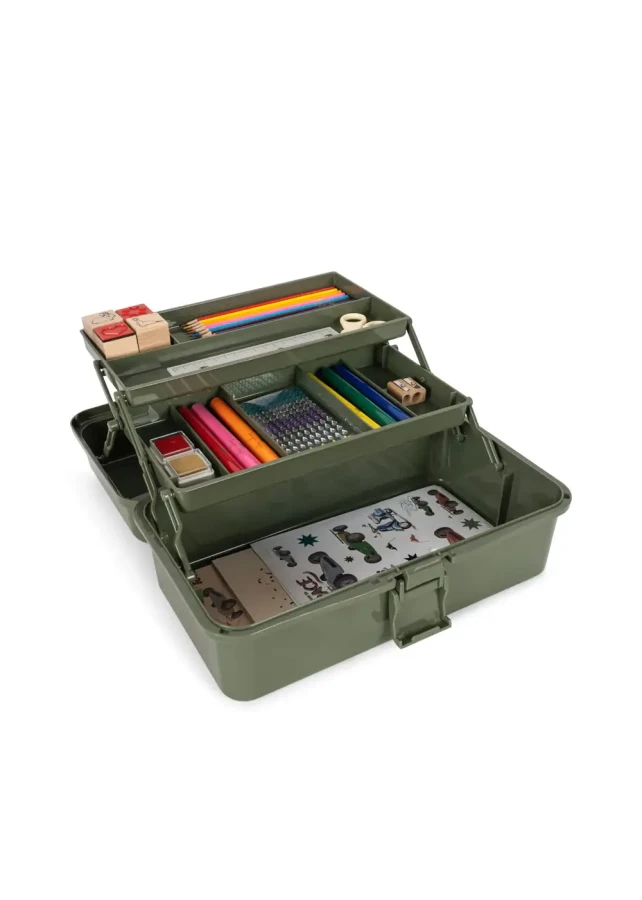 Kuferek małego artysty - olivine / Konges slojd