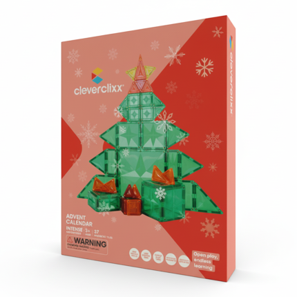Świąteczne klocki magnetyczne choinka 37 el. / Cleverclixx
