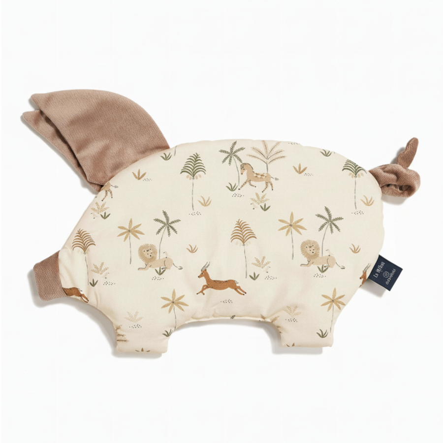 Płaska podusia Sleepy Pig Velvet - LITTLE SAVANNAH La Millou x Dobreliski