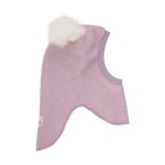 Kominiarka z pomponami z futra alpaki - Nirvana / HUTTEliHUT