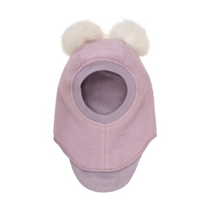 Kominiarka z pomponami z futra alpaki - Nirvana / HUTTEliHUT