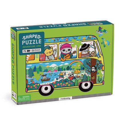 Puzzle konturowe Van podróżniczy 75 elementów 5+ / Mudpuppy