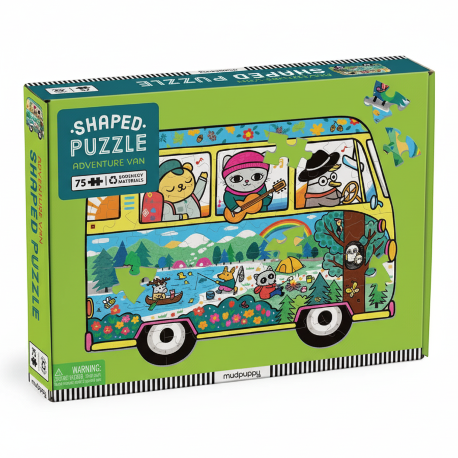 Puzzle konturowe Van podróżniczy 75 elementów 5+ / Mudpuppy