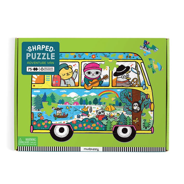Puzzle konturowe Van podróżniczy 75 elementów 5+ / Mudpuppy