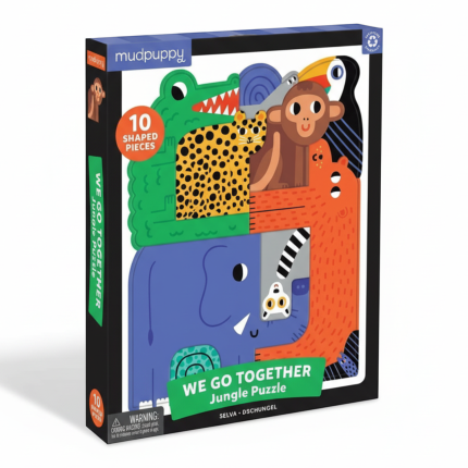 Puzzle układanka Wszyscy razem Dżungla 10 elementów 3+ / Mudpuppy