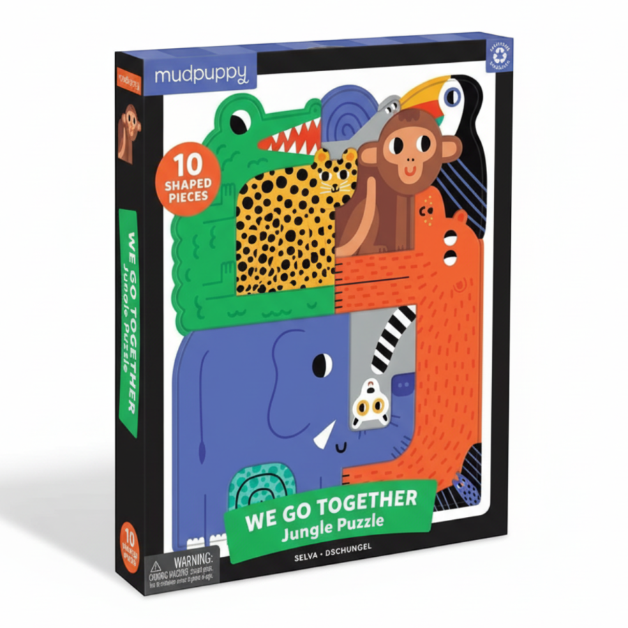 Puzzle układanka Wszyscy razem Dżungla 10 elementów 3+ / Mudpuppy
