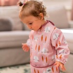 Śliniak z rękawami Bunnylicious / Moon Bloom