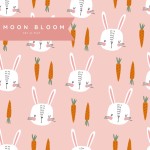 Wodoodporna podkładka do fotelika Bunnylicious / Moon Bloom