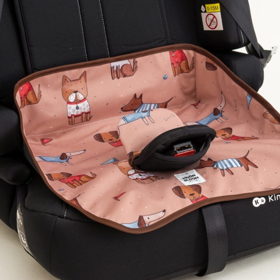 Wodoodporna podkładka do fotelika Happy Puppy / Moon Bloom