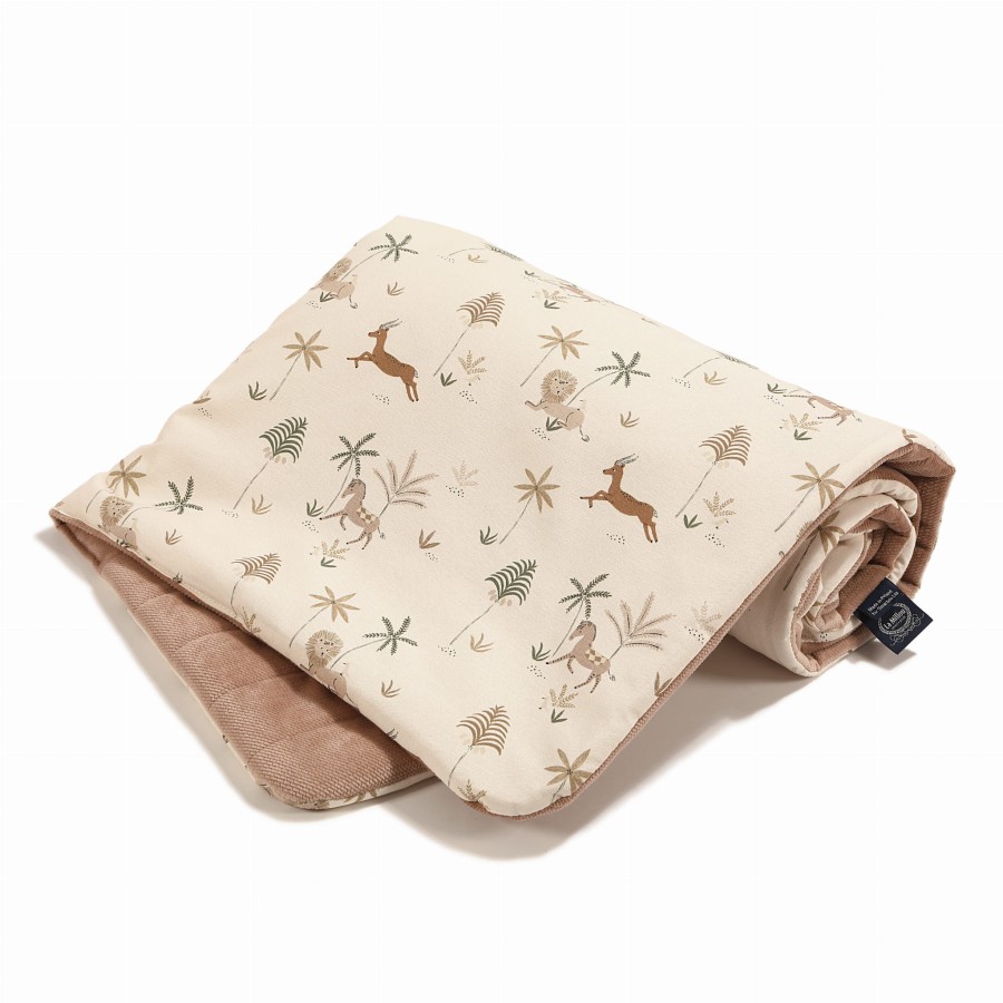 Duży ciepły Koc Velvet - LITTLE SAVANNAH La Millou x Dobreliski