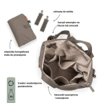 Plecak do wózka z przewijakiem Taupe / Done by Deer