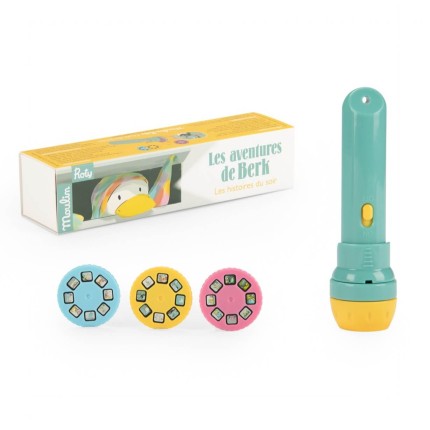 Latarka - projektor PRZYGODY BERKA / Moulin Roty