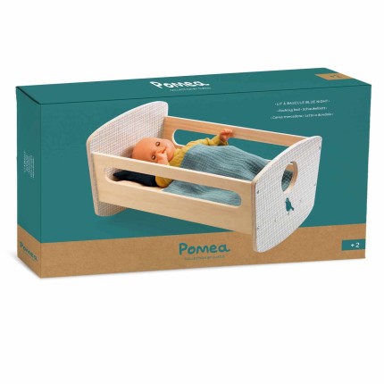 Drewniana kołyska dla lalek KOLEKCJA POMEA / Djeco