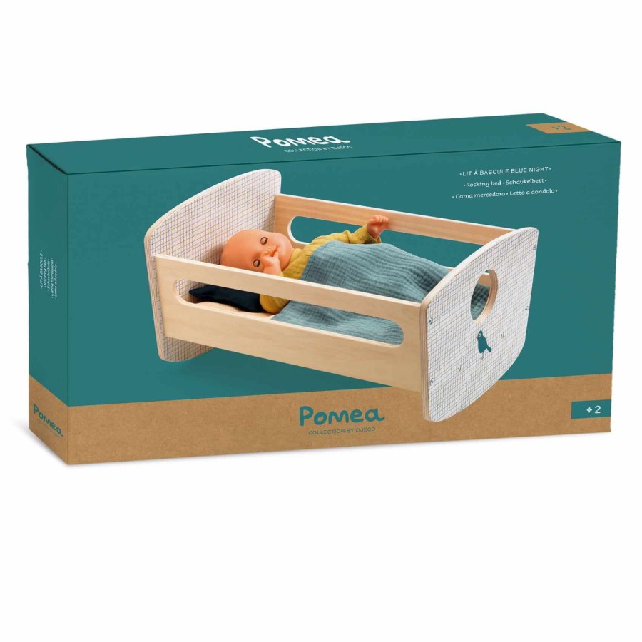 Drewniana kołyska dla lalek KOLEKCJA POMEA / Djeco