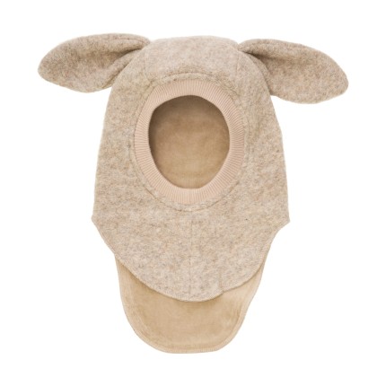 Kominiarka z uszkami królika - Sand Melange / HUTTEliHUT