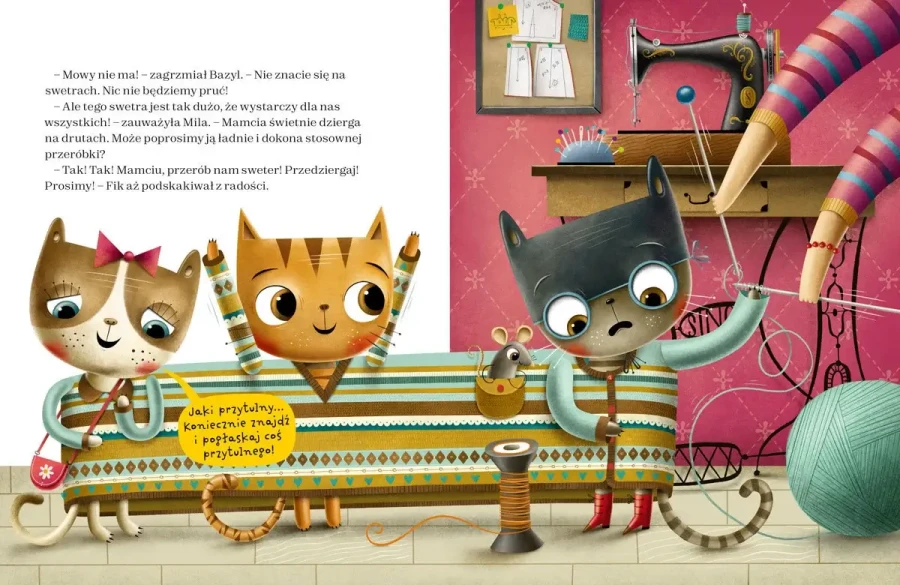 Kociaki łobuziaki i rwetes ze swetrem / Wydawnictwo Nasza Księgarnia