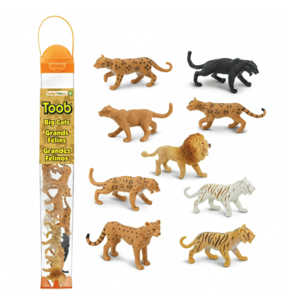 Zestaw Figurek w Tubie - Wielkie Koty / Safari Ltd.