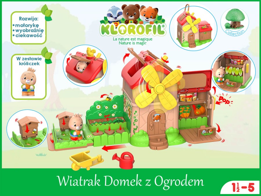 Wiatrak Domek z Ogrodem / Klorofil
