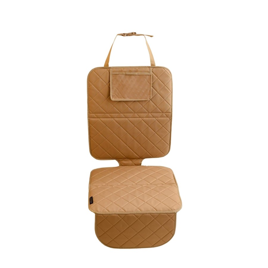 Mata ochronna pod fotelik samochodowy - Almond Beige / We Are One.
