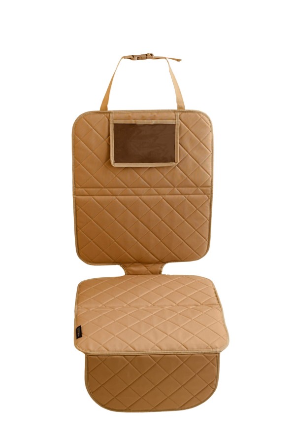 Mata ochronna pod fotelik samochodowy - Almond Beige / We Are One.