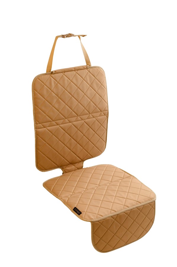 Mata ochronna pod fotelik samochodowy - Almond Beige / We Are One.